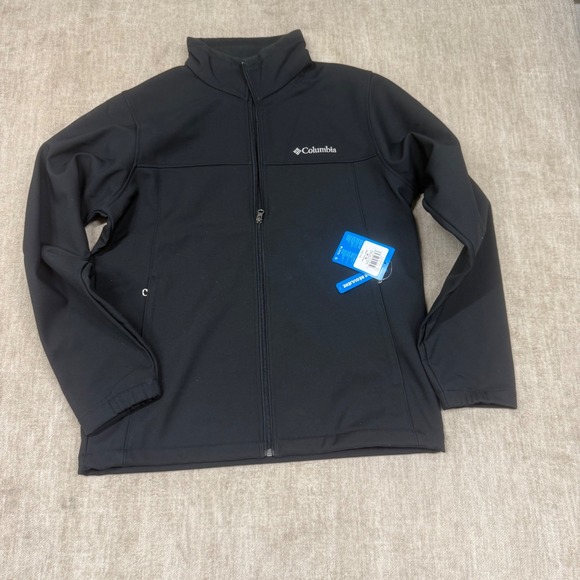Columbia Bowen Lake II Softshell Jacket Mens Medium Black XM2159-010 Omni-Shield